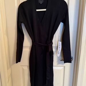 Lumiere Elegant Black Long Sleeve Dress